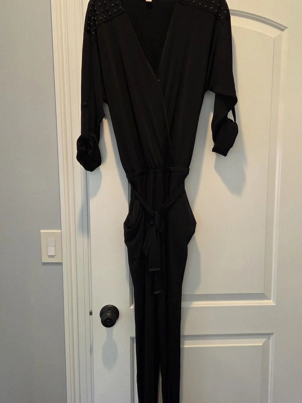 Michael Kors Black Womens Top with Branded Neck Label